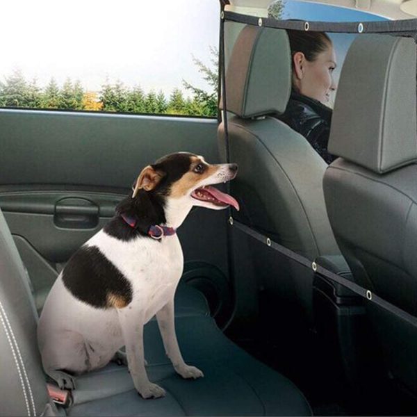 Pet Dog Car Safety Barrier - Keep Pets Off The Front Seat Dog Barrier for car - Travel Safe Pet Car Net, Suitable for All Size Dogs, Easy To Install Pet Divider for Cars and SUV??s - Drive Safely with Children & Pets , 115 cm * 62 cm