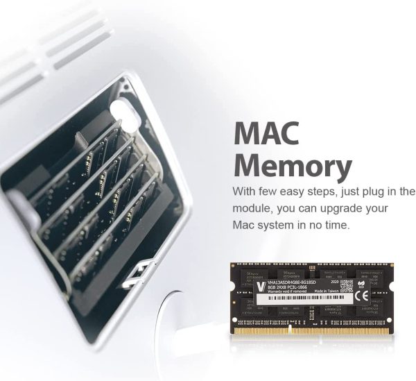 v-Color 16GB Kit (2 x 8GB) Apple Memory Module Upgrade for Late 2015 iMac 27" Retina 5K Display, MacBook Pro DDR3/DDR3L Non ECC 1866MHz (PC3L-14900) 2Rx8 CL13 1.35V SO-DIMM (TN38G18D813LK-RD) - Image 5