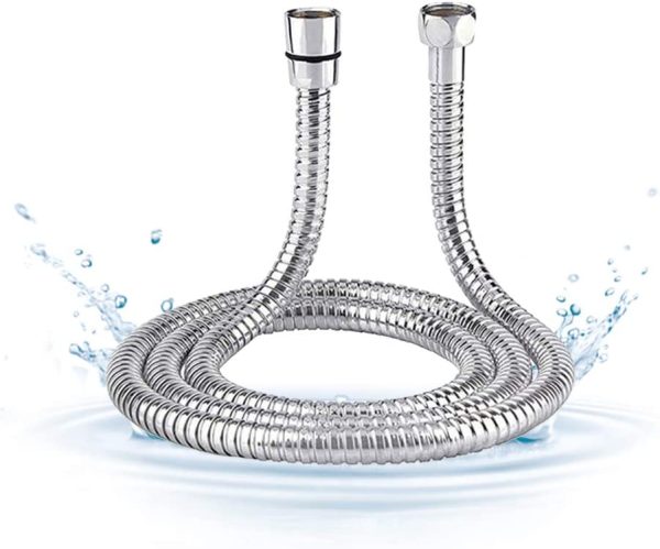 Shower Hose Shower Head Hose Extra Long Shower Hose Stainless Steel Replacement Shower Hose with Brass Fittings V7052A - Image 2