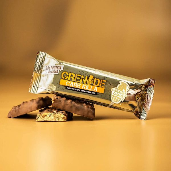 Grenade Carb Killa High Protein and Low Carb Bar, 12 x 60 g - Caramel Chaos - Image 6