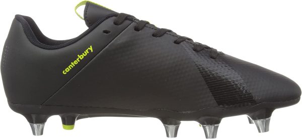 canterbury CCC Phoenix 3.0 SG Rugby Boots, Built for Soft Ground Play, Lightweight Feel, 8 Metal Stud Outsole, Made for Forwards, Black, - Image 4