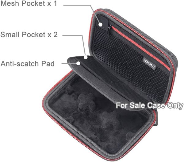 RLSOCO Case for RODE Wireless Go II/RODE Wireless Go - Compact Wireless Microphone System (Black Cover & Black Lining) - Image 7