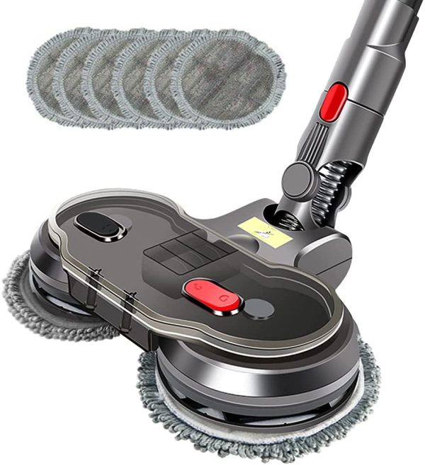 Electric Motorised Mop Head for Dyson V7 V8 V10 V11 Cordless Vacuum Cleaners Attachment Wet Dry Dual-use with 6 Mop Pads - Image 4