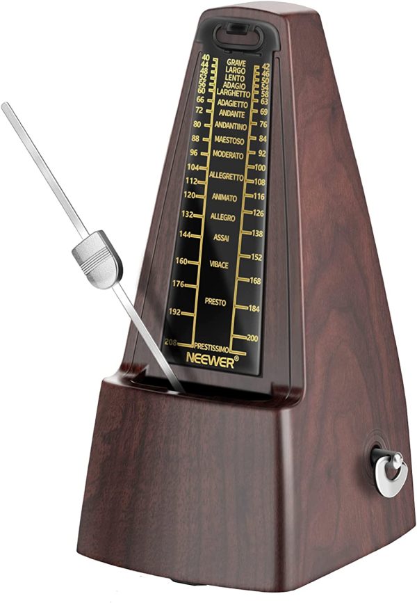 Neewer NW-707 Square Wind up Mechanical Metronome with Accurate Timing and Tempo for Piano Guitar Bass Drum Violin and Other Musical Instruments, Ideal for Music Lovers, Beginners or Musicians - Image 5