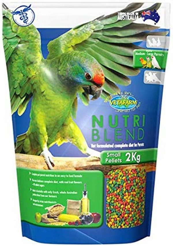 Vetafarm Nutriblend Small Pellets for Parrots 2 kg, Large