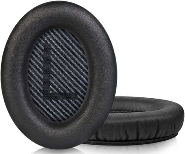 JALPolat? Replacement Ear Pads Cushion for Bose Quiet Comfort 35 (QC35), QuietComfort 35 II (QC35 II) Headphones, - Earpads Compatible with QC35 & 35 ii / QC15 / QC25 / QC2 / AE2 / AE2i / AE2W / SoundLink & SoundTrue ?C Comfortable Memory Foam, Soft & Long Lasting (Black) - Image 4