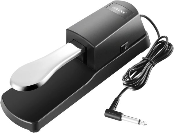 Neewer Universal Piano-Style Sustain Foot Pedal with Polarity Switch Design Compatible with Any Electronic Keyboard with 1/4 Input Jack - Image 4