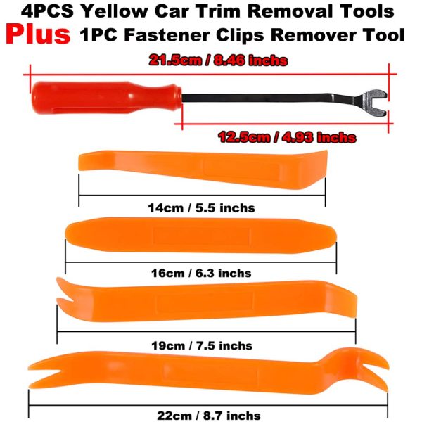 FOUNDCOOL 725pcs Nylon Universal Car Fasteners Clips Push Pins Rivets Retainer Replacement Screws Kit Set For Cars Trucks SUVs Bumper Door Fender Engine Cover Shield Trim Panel With 23 Most Popular Sizes Cable Ties Removal Remover Tools - Image 3