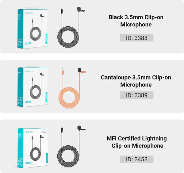 simorr L2 USB 3.0 / Type-C Lavalier Microphone W/ Headphone Input for Mobile Phone W/ USB Audio Protocol, Computer and Tablets for Youtube Video Shooting, Video Conference, Vlogging Lapel Clip-on Mic - 3385 - Image 6