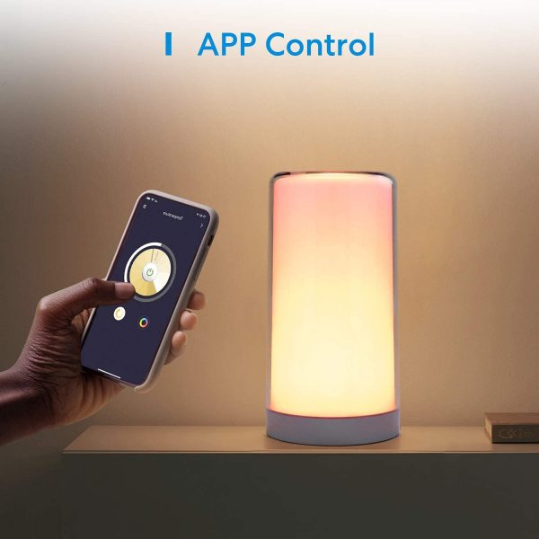 meross Smart Bedside Lamp Dimmable WiFi Table Lamp Night Light, Compatible with HomeKit (iOS13+), Alexa, Google Assistant and SmartThings, Tunable White and Multi-Color, Touch Control, Voice and APP Control, Schedule and Timer - Image 7