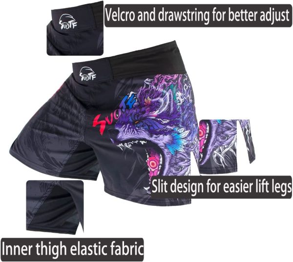 SUOTF MMA Shorts for Men Fight Shorts Men BJJ Boxing Trunks for Men Grappling - Image 7