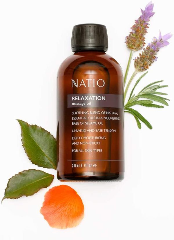 Natio Relaxation Massage Oil, 200 ml - Image 3