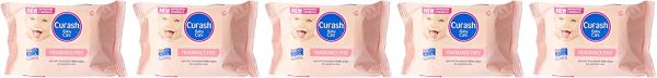 Curash Fragrance Free Travel Pack Baby Wipes 5X20PK - Image 2