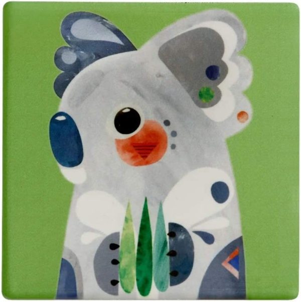 Pete Cromer Ceramic Square Coaster 9.5cm Koala - Image 2