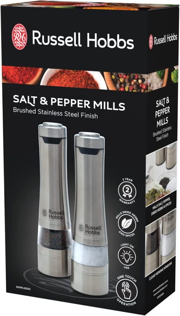 RHPK4000 Salt And Pepper Mills, Brushed, Silver - Image 8