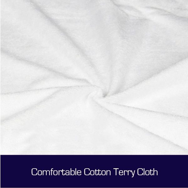 Luxor Cotton Terry Fully Fitted Waterproof Mattress Protector - 7 (Single.) - Image 6