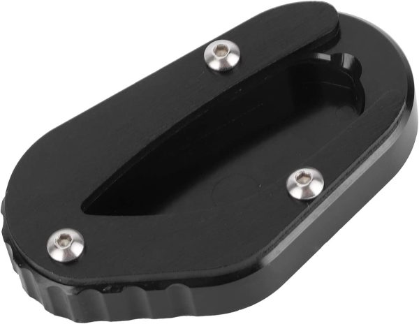 Motorcycle Kickstand Pad Side Stand Enlarge Pad Support Kickstand Extension Pad Fit for Bonneville T100 / T120 (Black) - Image 2