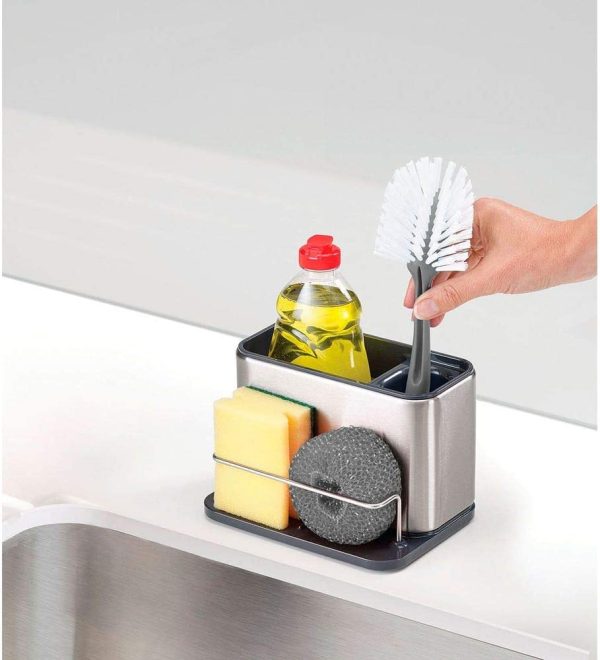 Surface Stainless-steel Sink Area Organiser - Grey - Image 7