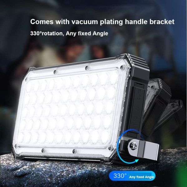 Ultra Bright Rechargeable LED Camping / Work / Flood Light IP66 Built-in Torch and Wireless Phone Charging - Image 3