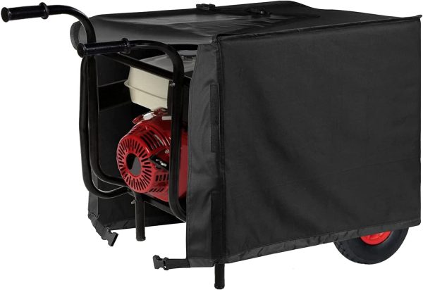 Sunolga Black Generator Cover with Heavy Duty 600D Oxford Fabric and Waterproof PVC Coating, UV Resistant Generator Shed for 2200-5000 Watt Universal Portable generators??25 x 24 x 21 inches?? - Image 8