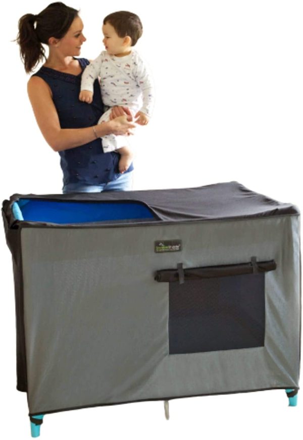 SnoozeShade for Portacots and Travel Cots - Breathable Canopy and Netting Sleep Shade - Image 3