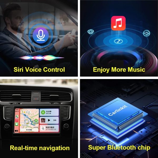 Wireless CarPlay CarlinKit 3.0 Turn Built-in Wired Apple CarPlay to Wireless, for Skoda Fabia/Superb/Octavia/Kodiaq, for Hyundai Sonata/ i30, for Peugeot 5008/3008. Wi-Fi 5G, Siri, GPS Navigation - Image 6