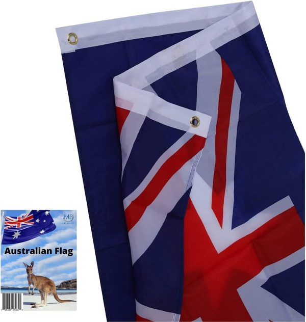 MJB Inspired Australian Flag. Robust Full Size 3 ft X 5 ft Polyester National Flag is Suitable for Indoor or Outdoor use. Showing Your Pride in Being Australian. - Image 3