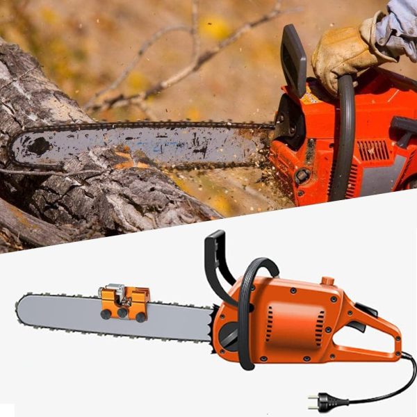 Chainsaw Chain Sharpening Jig, Deluxe Chain Saw Sharpener Accessories Kit Portable Hand Crank Chainsaw Teeth Sharpener Tool for All Kinds of Chain Saws and Electric Saws - Image 2