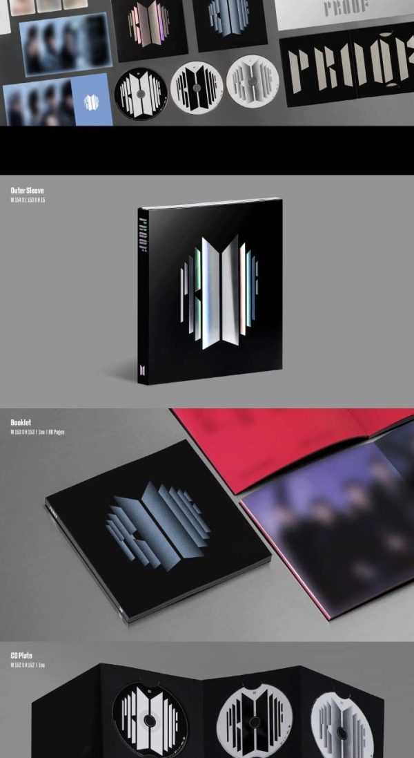 BTS Proof Anthology Album SET(Standard+Compact) Edition Contents+Poster+1p Folding Poster On Pack+Tracking Sealed