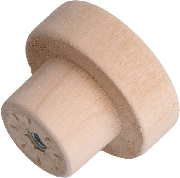 Cabinet Furniture Drawer Knobs Round Wood Drawer Handles Drawer Pull Cabinet Knob 35mmx25mm Pack of 20 - Image 2