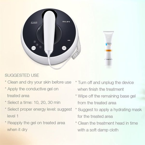 MLAY RF Radio Frequency Facial And Body Skin Tightening Machine - Professional Home RF Lifting Skin Care Anti Aging Device - Salon Effects/More Safe - Image 2