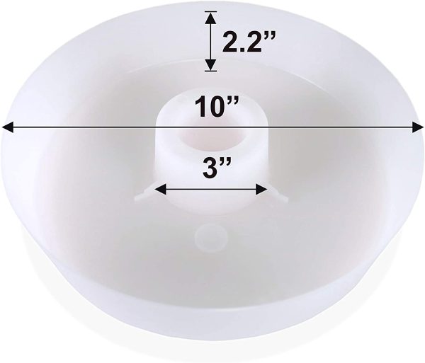 HRC Rapid Bee Feeder for Hive Top Complete with Multi-Use Stainless Steel Hive Tool-10-inch Round Plastic Feeder - Image 5