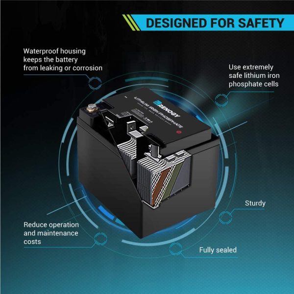 Lithium-Iron Phosphate Battery 12 Volt 50Ah for RV, Solar, Marine, and Off-grid Applications - Image 6