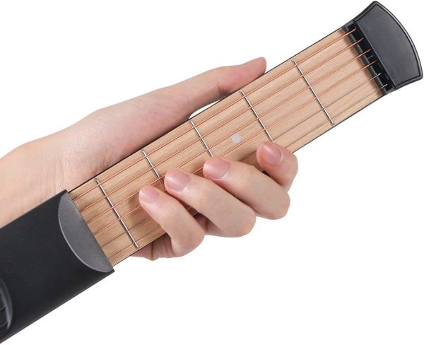 Pocket Guitar Practice Neck, 6 Fret Portable Guitar Chord Practice Tool for Beginner - Image 2