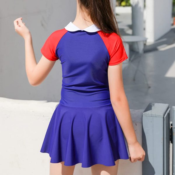 FEESHOW Girls Tennis Dress with Underpants Kids Sport Dress Junior Netball Dress Golf Dress Sportswear - Image 5