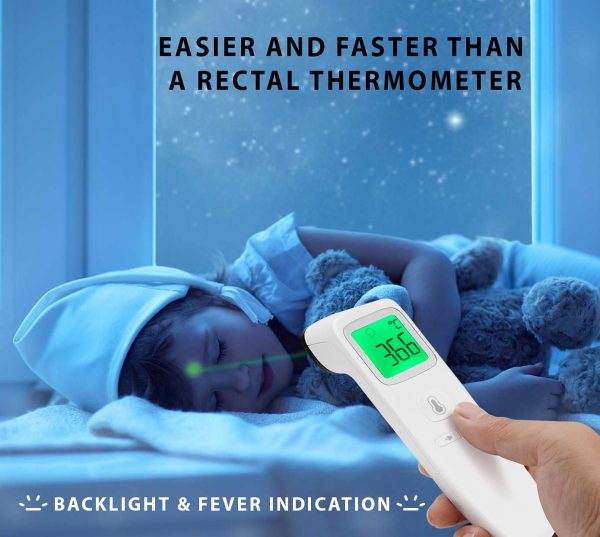 Ritalia? Digital Thermometer Non-Touch for Babies, Kids and Adults- TGA Approved - Infrared Sensors for Fast Clinically and Accurate Readings in 1s - 3 Color LCD Screen - Battery Included - Image 5