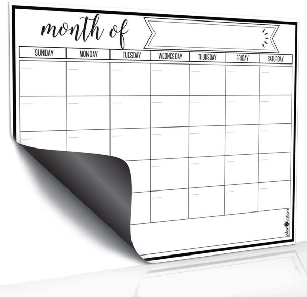 Magnetic Dry Erase Refrigerator Calendar by , Large Calendar Whiteboard Monthly Planner - 2 Fine Tip Markers and Large Eraser- Planner White Board, Kitchen Fridge Calendar White Board - Image 7