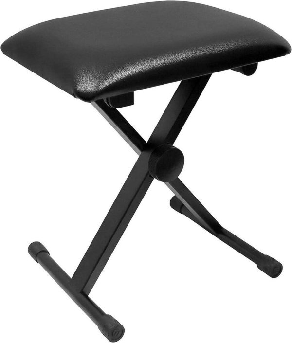 OZSTOCK Portable Piano Stool Adjustable 3 Way Folding Keyboard Seat Bench Chair - Image 2