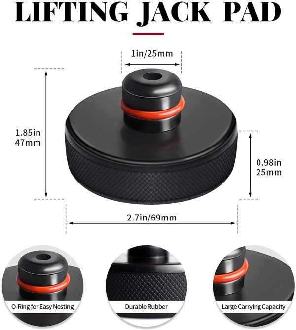 Lifting Jack Pad for Tesla Model 3/S/X/Y, 4 Pucks with a Storage Case, Accessories for Tesla Vehicles - Image 5