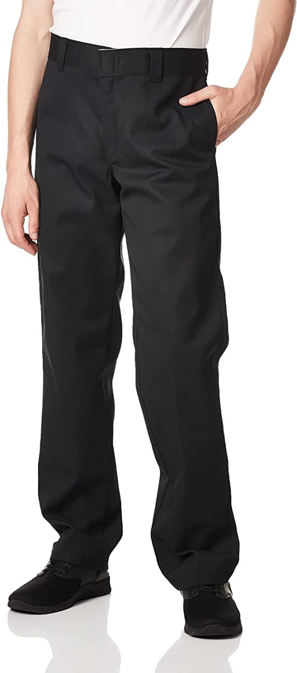 Dickies Men's Slim Straight Fit Work Pant, Washed Black - Image 2