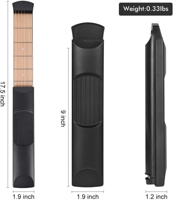 Pocket Guitar Practice Neck, 6 Fret Portable Guitar Chord Practice Tool for Beginner - Image 6