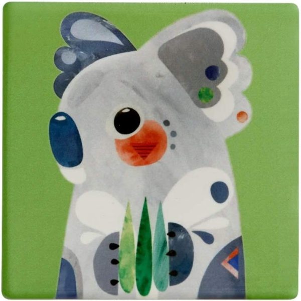 Pete Cromer Ceramic Square Coaster 9.5cm Koala - Image 6