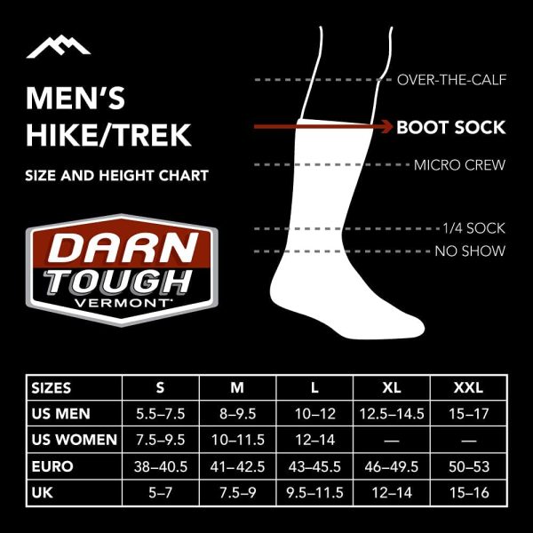 Darn Tough Vermont Hiker Merino Wool Micro Crew Socks Cushion - Image 2