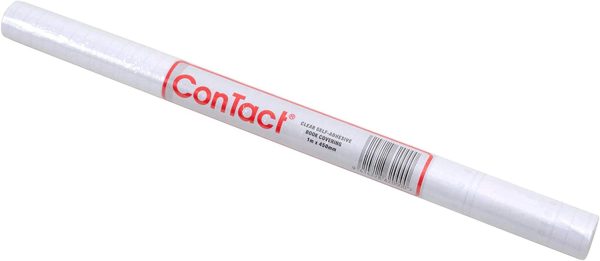 Contact 327870 Self-Adhesive Clear Book Covering Roll (1M x 450MM)