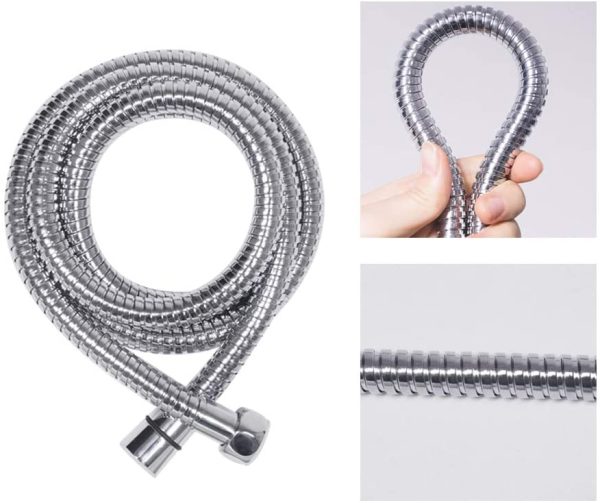 Shower Hose Shower Head Hose Extra Long Shower Hose Stainless Steel Replacement Shower Hose with Brass Fittings V7052A