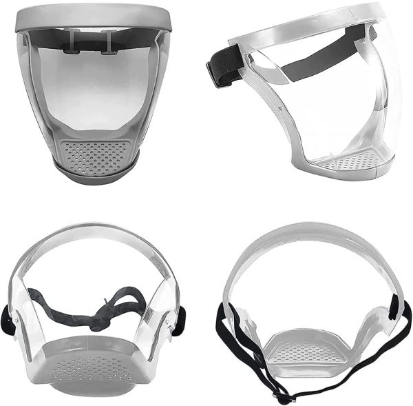 Full Face Super Protective Shields Hd Transparent Full Face Mask Anti-Fog Protective Full Face Shield With Filter Reusable Filter Face Shield Unisex Face Shield - Image 4