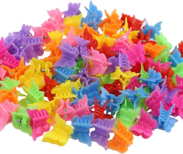 CCINEE Hair Clips Claw Butterfly Style Clips,Assorted Color Mini Jaw Clip Hair Accessories for Women and Girls-100 - Image 3