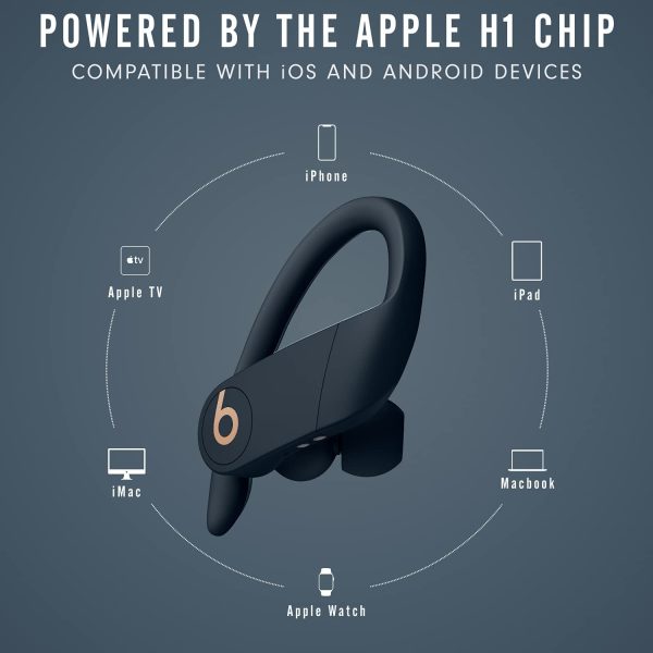 Powerbeats Pro - Totally Wireless Earphones ?C Apple H1 Headphone chip, Class 1 Bluetooth?, 9 Hours of Listening time, Sweat-Resistant Earbuds ?C Navy - Image 5