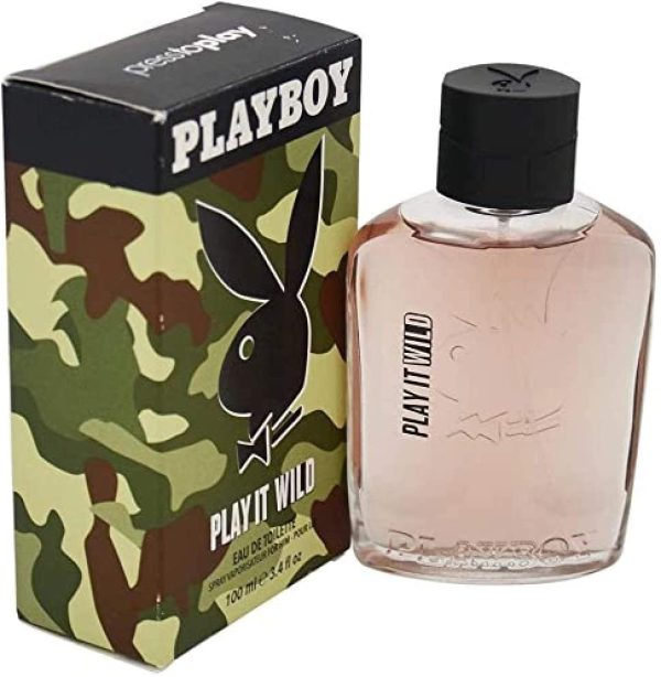 Playboy Play It Wild Eau de Toilette Spray for Men, 100ml