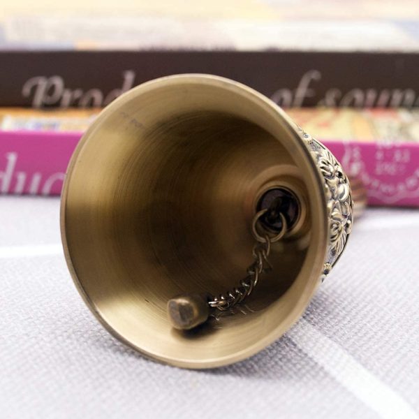 playingminds Hand Bell Call Bell Brass Wedding Bells - Image 4